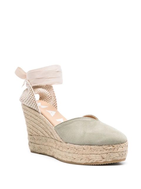 Manebi 110mm suede espadrilles - Green - zdjęcie produktu nr 2