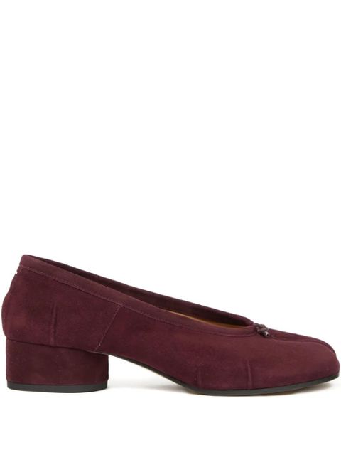 Maison Margiela Tabi block-heel suede pumps - Red - zdjęcie produktu nr 1