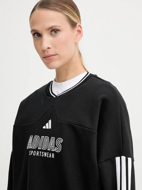 adidas bluza Tiro damska kolor czarny z nadrukiem JN2673