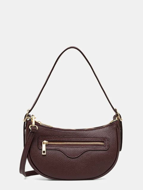 Answear Lab torebka skórzana kolor bordowy - zdjęcie produktu nr 1