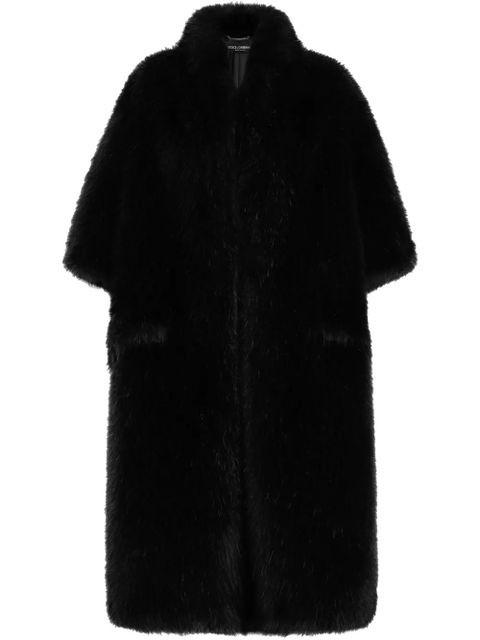 Dolce & Gabbana faux-fur coat - Black - zdjęcie produktu nr 1