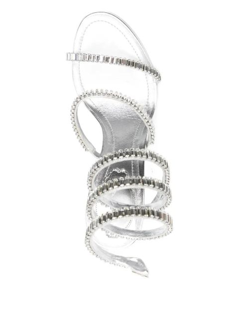 René Caovilla 105mm Cleo sandals - Silver