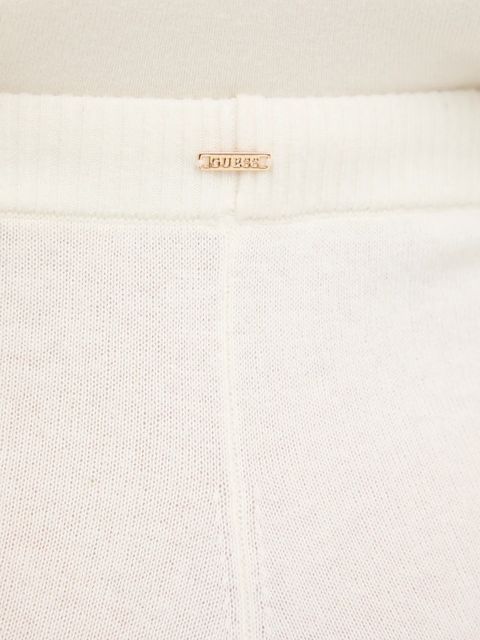 Guess spodnie dresowe z dodatkiem kaszmiru MAGGIE damskie kolor beżowy gładkie O5BB04 Z3PK0