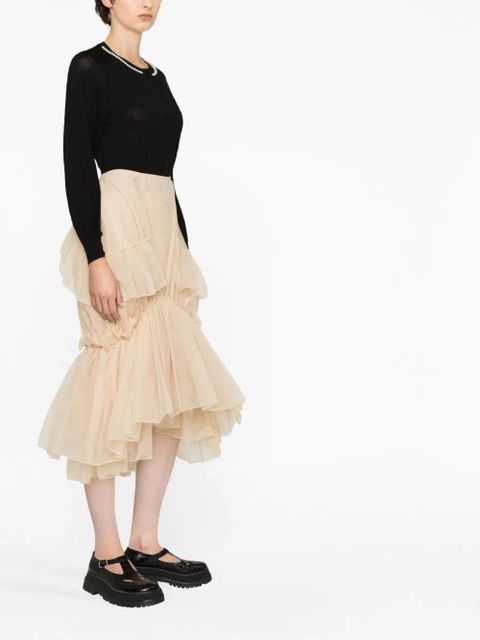 Simone Rocha pearl-embellished cardigan - Black - zdjęcie produktu nr 2