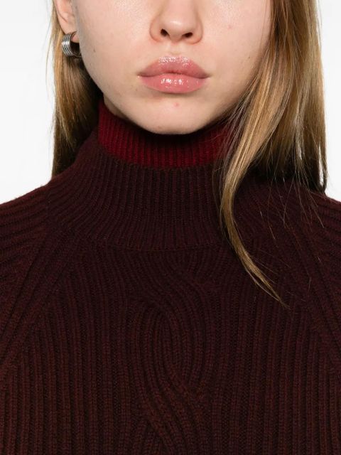 Max Mara cable-knit sweater - Red