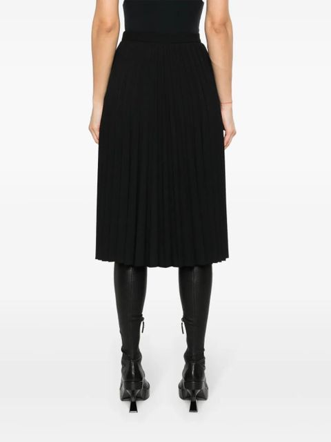Givenchy 4G-plaque pleated midi skirt - Black