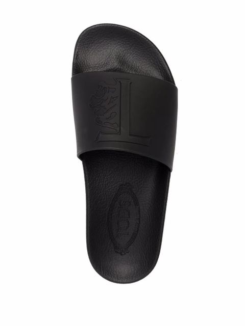 Tod's logo-embossed slides - Black