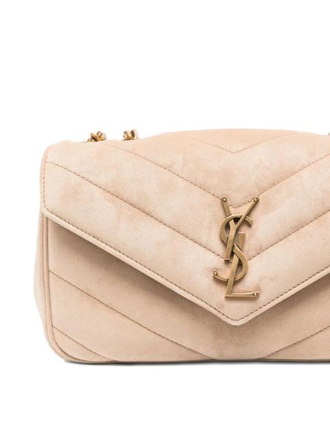 Saint Laurent small Lou Lou logo-plaque cross body bag - Neutrals