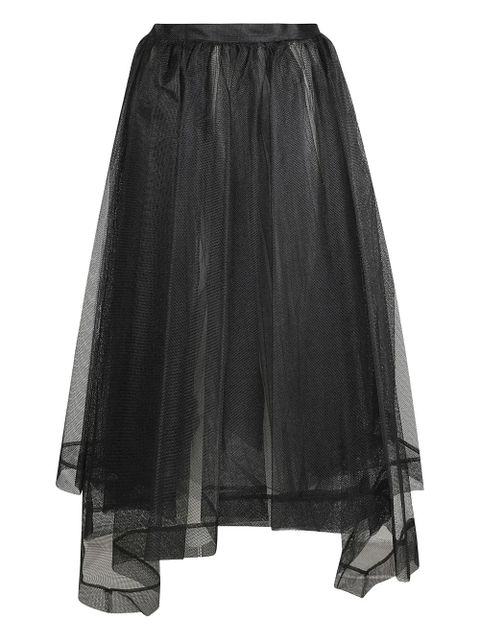 Alexander McQueen asymmetric-design tiered-skirt - Black - zdjęcie produktu nr 1