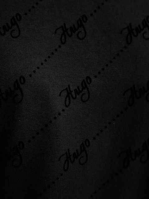 HUGO bluza damska kolor czarny wzorzysta 50545210 - zdjęcie produktu nr 2