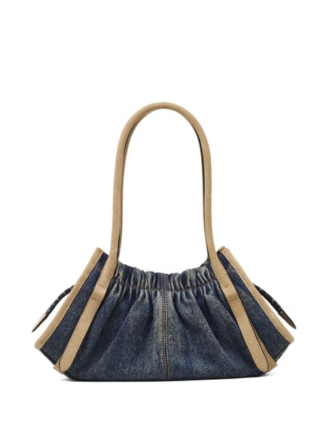Marc Jacobs small The Cristina denim suede satchel bag - Blue - zdjęcie produktu nr 2