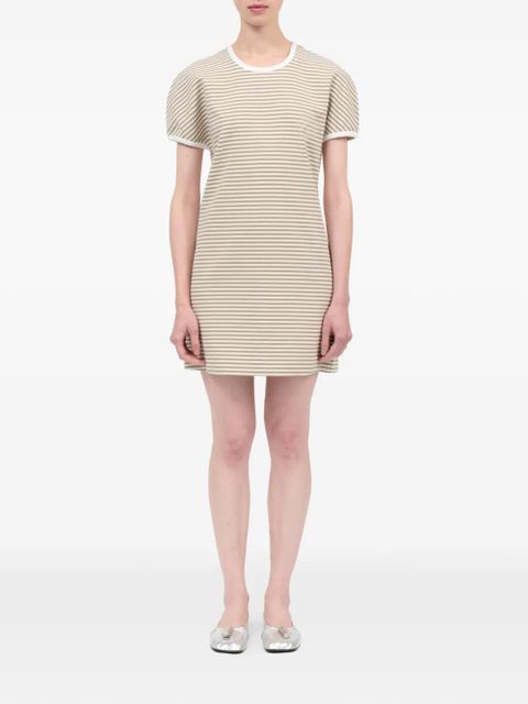 MM6 Maison Margiela striped mini dress - Neutrals - zdjęcie produktu nr 2