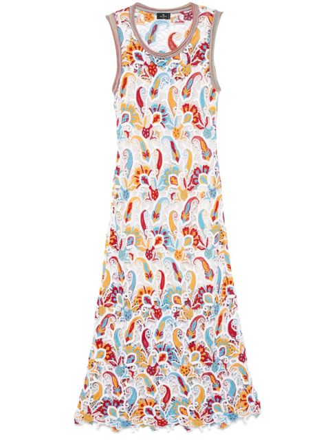 ETRO floral-lace midi dress - White - zdjęcie produktu nr 1