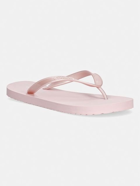 Calvin Klein japonki damskie FLIP FLOP TPU METALLIC - zdjęcie produktu nr 1