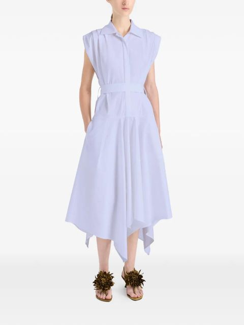 Proenza Schouler Adinna belt cotton midi dress - Purple - zdjęcie produktu nr 2
