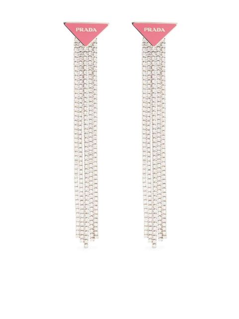 Prada Prada Symbole drop earrings - Silver - zdjęcie produktu nr 1