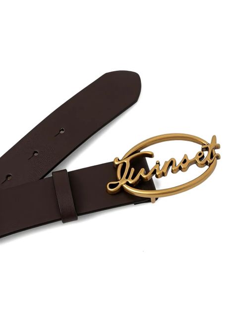 TWINSET signature plaque belt - Brown - zdjęcie produktu nr 2