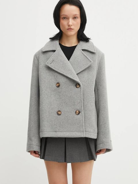 Lacoste płaszcz z dodatkiem wełny - zdjęcie produktu nr 1