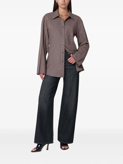 OUR LEGACY geometric-print shirt - Brown