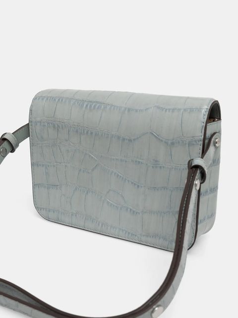 Tory Burch torebka skórzana Robinson kolor niebieski 165371.400