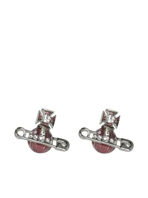 Vivienne Westwood orb crystal earrings - Pink - zdjęcie produktu nr 1