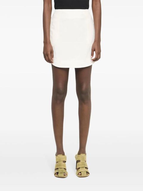 JW Anderson curved hem mini skirt - White