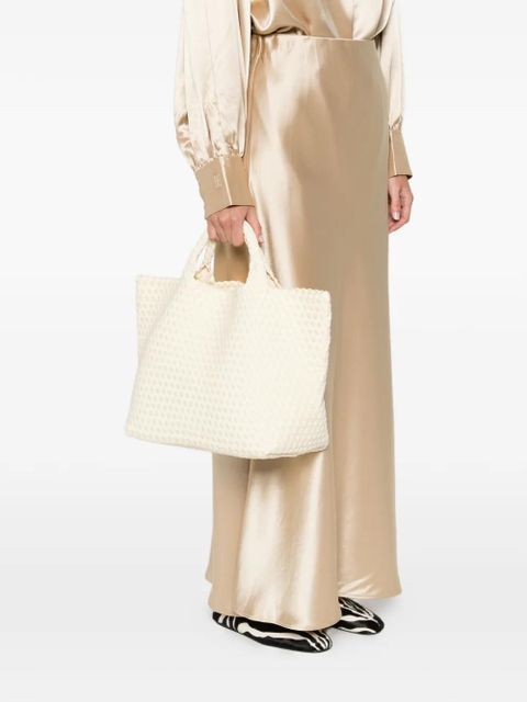 NAGHEDI medium St. Barths woven tote bag - Neutrals