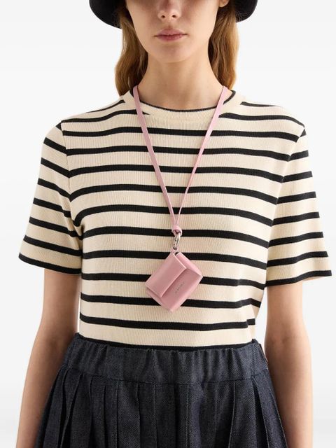 Jil Sander detachable strap folded air pods case - Pink - zdjęcie produktu nr 2