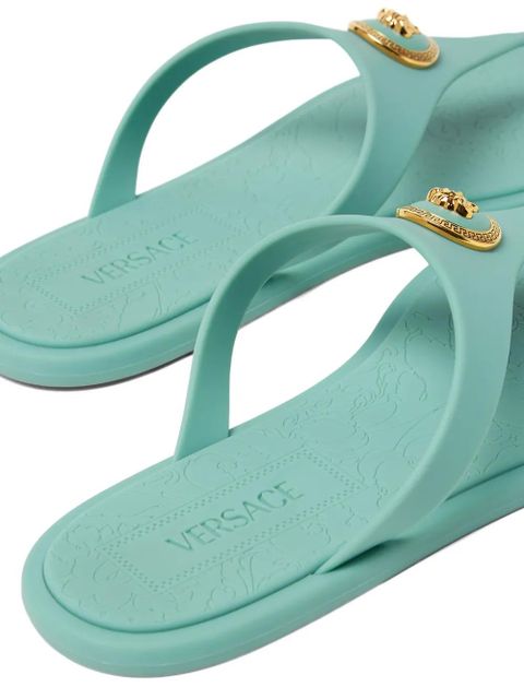 Versace Alia embellished flip-flops - Green - zdjęcie produktu nr 2