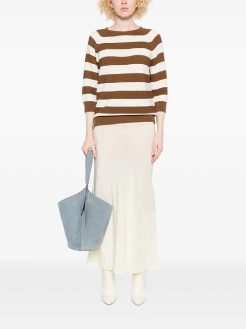Max Mara striped raglan-sleeve sweater - Brown - zdjęcie produktu nr 2