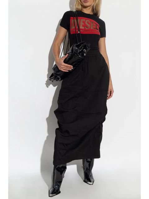 Diesel ruched-detailing skirt - Black - zdjęcie produktu nr 2