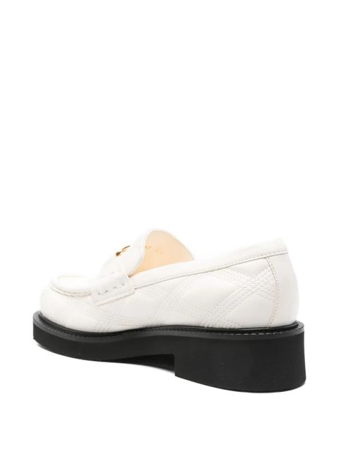 Valentino Garavani quilted-pattern VLogo Signature loafers - White - zdjęcie produktu nr 2