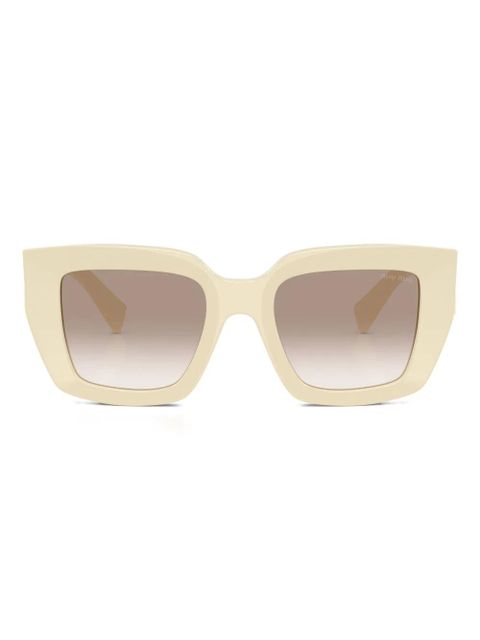 Miu Miu Eyewear square-frame sunglasses - Neutrals - zdjęcie produktu nr 1