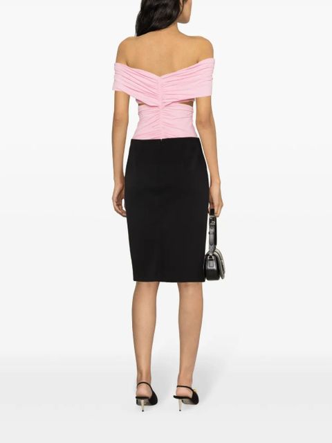 Versace Medusa stretch-wool skirt - Black