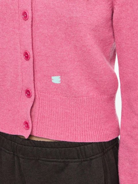JW Anderson logo-embroidered cardigan - Pink - zdjęcie produktu nr 2