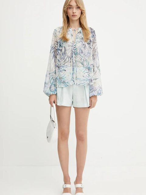 Guess bluzka DANILE damska kolor beżowy gładka W5GH60 W0WA2 - zdjęcie produktu nr 2