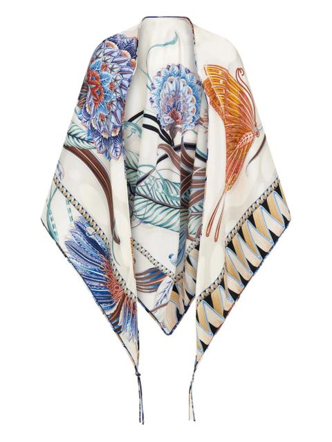 Ferragamo floral-print silk scarf - Neutrals - zdjęcie produktu nr 1