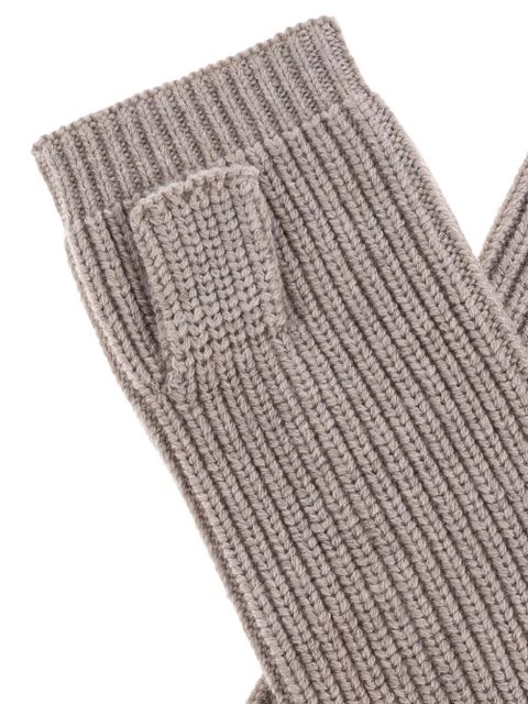 ISABEL MARANT ribbed fingerless gloves - Neutrals - zdjęcie produktu nr 2