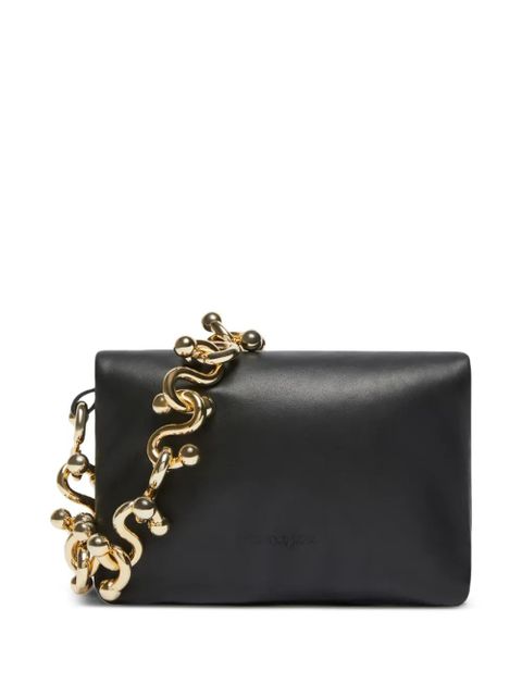 Sportmax chain-embellished leather shoulder bag - Black - zdjęcie produktu nr 1