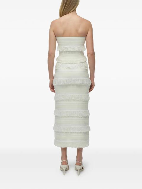 Simkhai Cairo fringed tube top - Neutrals