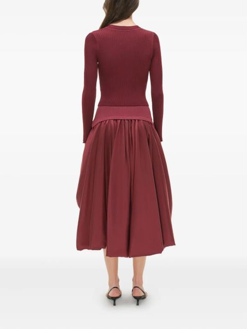 Simkhai Ailany ribbed cardigan - Red