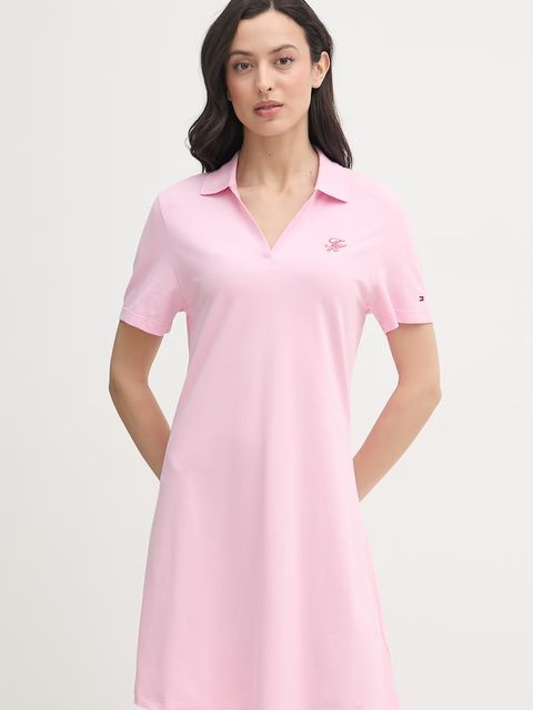 Tommy Hilfiger sukienka bawełniana z elastanem - zdjęcie produktu nr 1