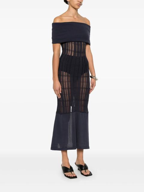 OUR LEGACY Cover midi dress - Blue