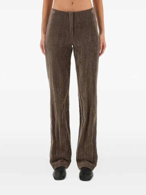 Alysi textured trousers - Brown - zdjęcie produktu nr 1