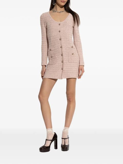Alessandra Rich button-pocket dress - Pink - zdjęcie produktu nr 2