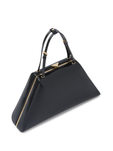 Prada patent-leather tote bag - Black