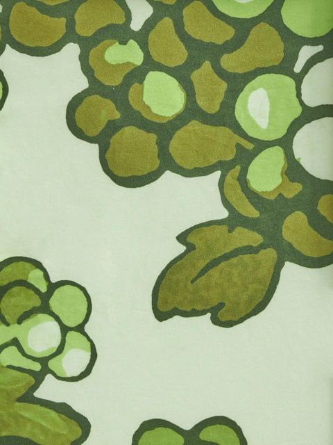 ETRO ruffled graphic-print dress - Green