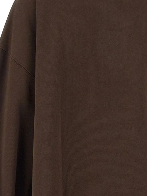 ROTATE BIRGER CHRISTENSEN logo crewneck sweatshirt - Brown