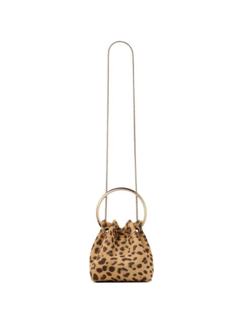 Jimmy Choo Bon Bon leopard-print circe-handle mini bag - Neutrals - zdjęcie produktu nr 2