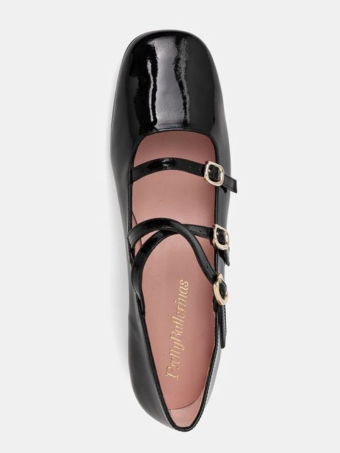 Pretty Ballerinas baleriny skórzane Odette kolor czarny 52220_A